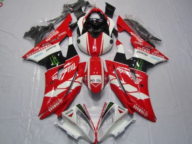 Preisgünstige Yamaha YZF R6 Motorrad Verkleidung 2008-2016 - Weiss Rot Glanzendes Schwarz Grun Monster Rocol Milwaukee Maxxis