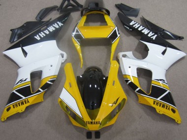 Preisgünstige Yamaha YZF R1 Motorrad Verkleidung 2000-2001 - Gelb Weiss Schwarz