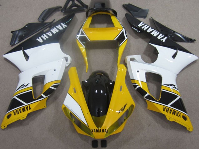 Preisgünstige Yamaha YZF R1 Motorrad Verkleidung 2000-2001 - Gelb Weiss Schwarz