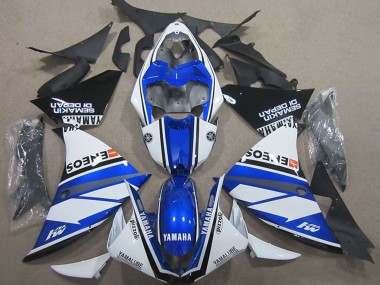 Preisgünstige Yamaha YZF R1 Motorrad Verkleidung 2000-2001 - Weiss Blau Schwarz ENEOS