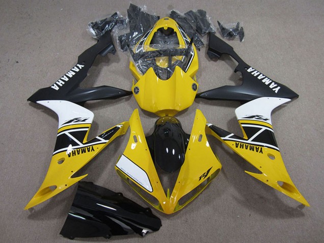 Preisgünstige Yamaha YZF R1 Motorrad Verkleidung 2004-2006 - Gelb Weiss Schwarz