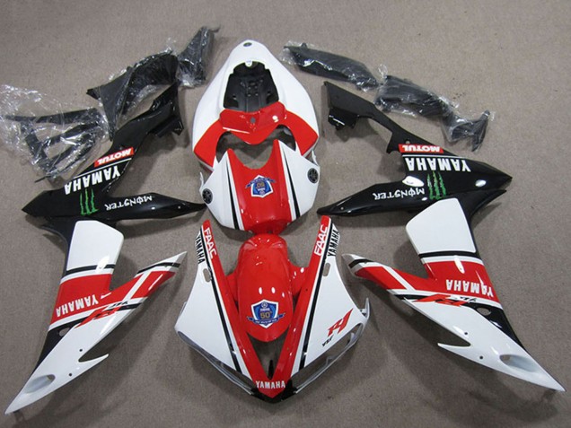 Preisgünstige Yamaha YZF R1 Motorrad Verkleidung 2004-2006 - Weiss Rot Schwarz Grun Motul Monster