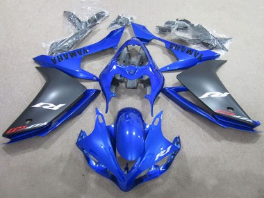 Preisgünstige Yamaha YZF R1 Motorrad Verkleidung 2007-2008 - Blau Matt Schwarz