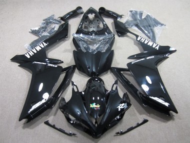 Preisgünstige Yamaha YZF R1 Motorrad Verkleidung 2007-2008 - Glanzendes Schwarz Weiss Aufkleber