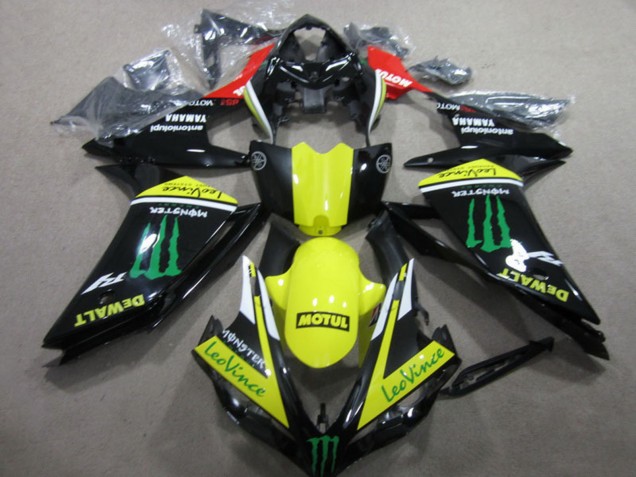 Preisgünstige Yamaha YZF R1 Motorrad Verkleidung 2007-2008 - Rot Gelb Schwarz Grun Monster Motul Leovince