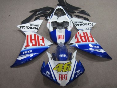 Preisgünstige Yamaha YZF R1 Motorrad Verkleidung 2009-2011 - Weiss Blau Rot Fiat 46