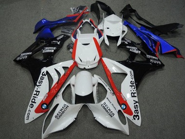 Preisgünstige BMW S1000RR Motorrad Verkleidung 2009-2014 - Weiss Rot Blau Glanzendes Schwarz Becker Carbon