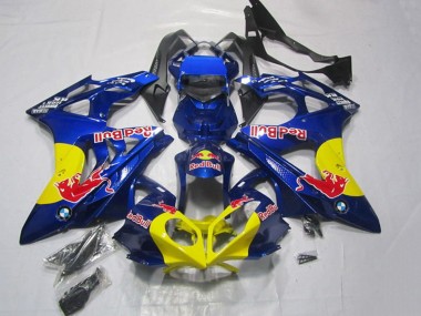 Preisgünstige BMW S1000RR Motorrad Verkleidung 2009-2014 - Blau Gelb Red Bull