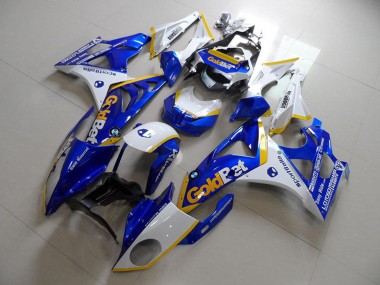 Preisgünstige BMW S1000RR Motorrad Verkleidung 2009-2014 - Weiss Gelb Blau GoldBet