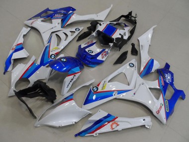 Preisgünstige BMW S1000RR Motorrad Verkleidung 2009-2014 - Weiss Rot Blau Castrol Pirelli