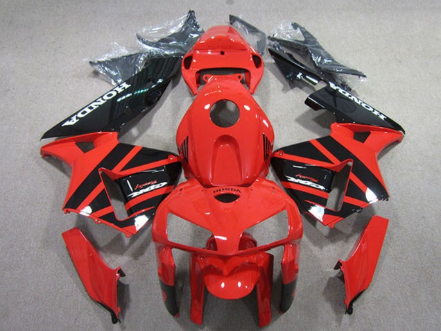 Preisgünstige Honda CBR600RR Motorrad Verkleidungen Kit 2005-2006 - Rot Schwarz