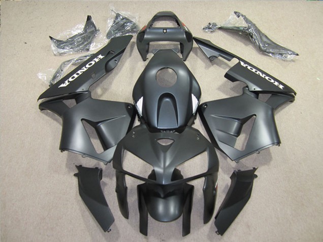 Preisgünstige Honda CBR600RR Motorrad Verkleidungen Kit 2005-2006 - Matt Schwarz