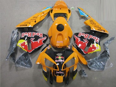 Preisgünstige Honda CBR600RR Motorrad Verkleidung 2005-2006 - Orange Schwarz Red Bull