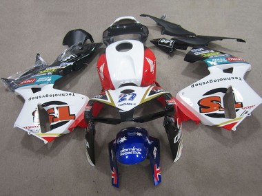 Preisgünstige Honda CBR600RR Motorrad Verkleidung 2005-2006 - Weiss Rot Schwarz Blau 27