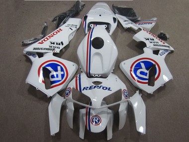 Preisgünstige Honda CBR600RR Motorrad Verkleidung 2005-2006 - Weiss Blau Repsol