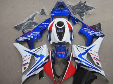 Preisgünstige Honda CBR600RR Motorrad Verkleidung 2007-2008 - Weiss Rot Blau HRC