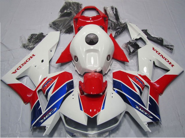 Preisgünstige Honda CBR600RR Motorrad Verkleidung 2013-2023 - Weiss Rot Blau HRC