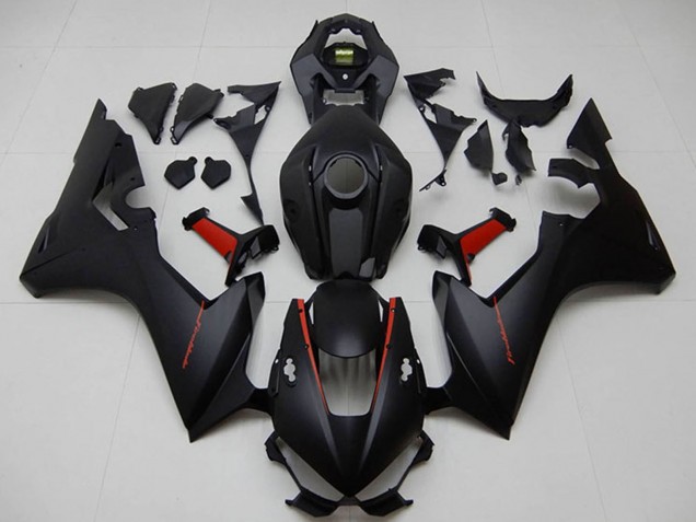 Preisgünstige Honda CBR1000RR Motorrad Verkleidung 2017-2023 - Matt Schwarz Rot