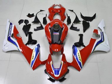 Preisgünstige Honda CBR1000RR Motorrad Verkleidung 2017-2023 - Weiss Rot Blau HRC