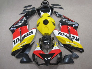 Preisgünstige Honda CBR1000RR Motorrad Verkleidung 2004-2005 - Gelb Weiss Rot Glanzendes Schwarz Repsol