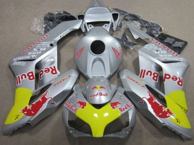Preisgünstige Honda CBR1000RR Motorrad Verkleidung 2004-2005 - Silber Gelb Red Bull