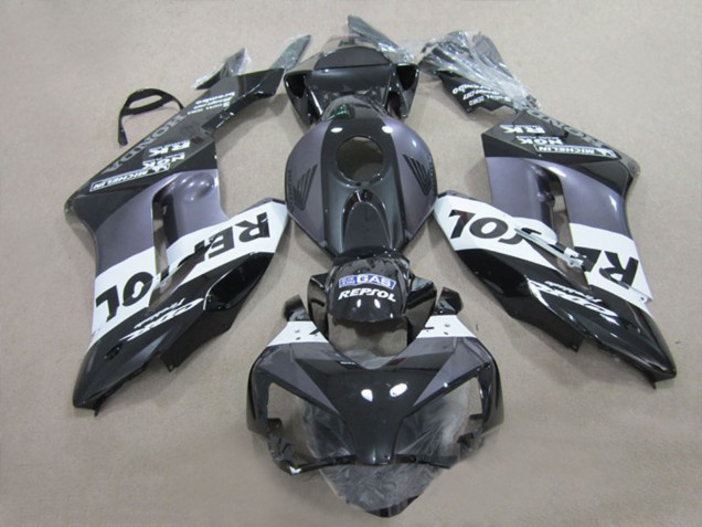 Preisgünstige Honda CBR1000RR Motorrad Verkleidung 2004-2005 - Glanzendes Schwarz Weiss Grau Repsol