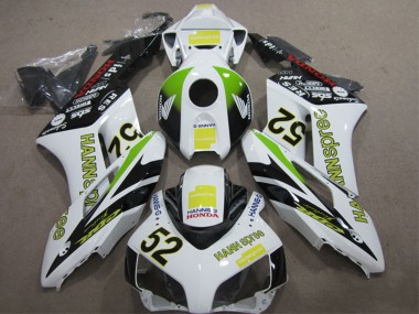 Preisgünstige Honda CBR1000RR Motorrad Verkleidung 2004-2005 - Weiss Gelb Grun Schwarz Hannspree 52