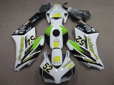 Preisgünstige Honda CBR1000RR Motorrad Verkleidung 2004-2005 - Weiss Gelb Grun Glanzendes Schwarz Hannspree 52
