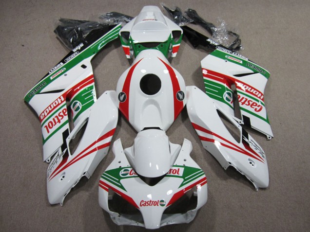 Preisgünstige Honda CBR1000RR Motorrad Verkleidung 2004-2005 - Weiss Rot Grun Castrol