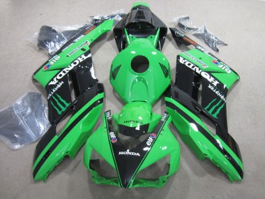 Preisgünstige Honda CBR1000RR Motorrad Verkleidung 2004-2005 - Grun Glanzendes Schwarz Monster