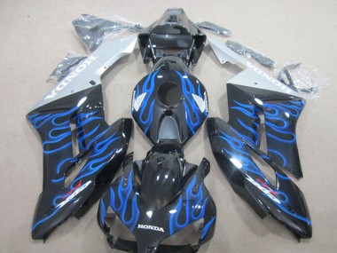 Preisgünstige Honda CBR1000RR Motorrad Verkleidung 2004-2005 - Glanzendes Schwarz Blau Flamme