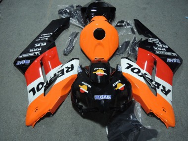 Preisgünstige Honda CBR1000RR Abs Verkleidung Kit 2004-2005 - Orange Weiss Rot Glanzendes Schwarz Repsol
