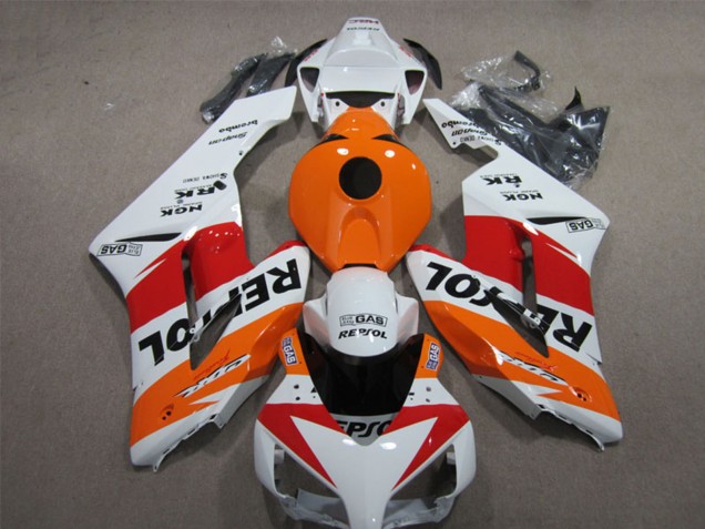 Preisgünstige Honda CBR1000RR Motorrad Verkleidung 2004-2005 - Weiss Orange Rot Schwarz Repsol