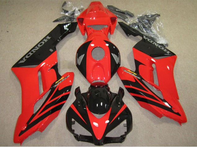 Preisgünstige Honda CBR1000RR Motorrad Verkleidung 2004-2005 - Rot Glanzendes Schwarz Fireblade