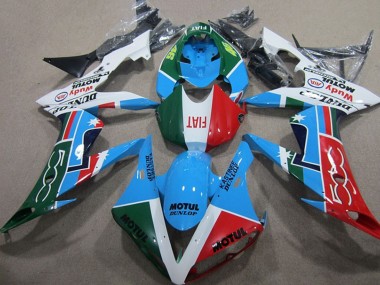 Preisgünstige Honda CBR1000RR Motorrad Verkleidung 2004-2005 - Weiss Blau Rot Grun Motul