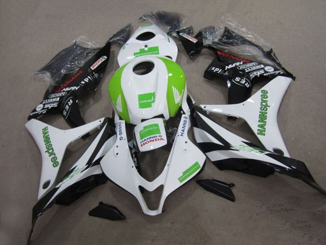 Preisgünstige Honda CBR1000RR Motorrad Verkleidung 2004-2005 - Weiss Grun Glanzendes Schwarz Hannspree