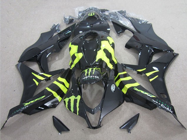 Preisgünstige Honda CBR1000RR Motorrad Verkleidung 2004-2005 - Glanzendes Schwarz Gelb Monster