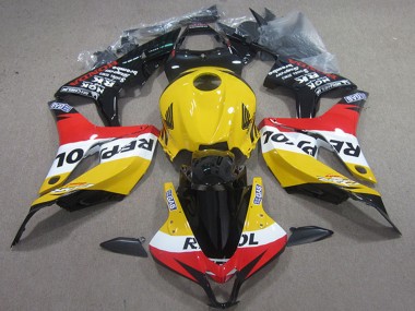 Preisgünstige Honda CBR1000RR Motorrad Verkleidung 2004-2005 - Gelb Weiss Rot Glanzendes Schwarz Repsol