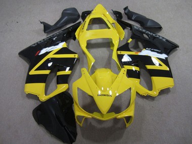 Preisgünstige Honda CBR600 F4i Motorrad Verkleidung Kit 2001-2003 - Gelb Glanzendes Schwarz