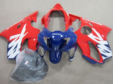 Preisgünstige Honda CBR600 F4 Motorrad Verkleidung 1999-2000 - Rot Dunkel Blau