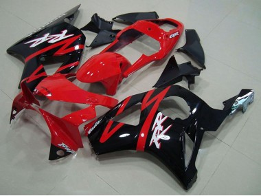 Preisgünstige Honda CBR900RR 954 Motorrad Verkleidung 2002-2003 - Rot Glanzendes Schwarz Streifen