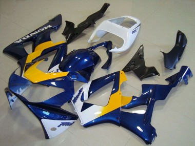 Preisgünstige Honda CBR900RR 929 Motorrad Verkleidung 2000-2001 - Weiss Blau Gelb