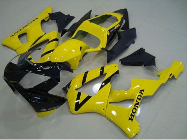 Preisgünstige Honda CBR900RR 929 Motorrad Verkleidung 2000-2001 - Gelb Glanzendes Schwarz