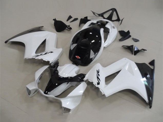 Preisgünstige Honda VFR 800 Motorrad Verkleidung 2002-2013 - Weiss Glanzendes Schwarz
