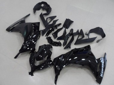 Preisgünstige Kawasaki ZX300R Motorrad Verkleidung 2013-2018 - Glanzendes Schwarz