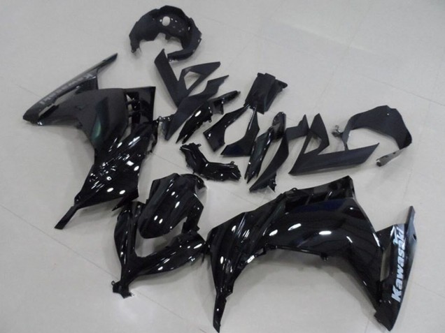 Preisgünstige Kawasaki ZX300R Motorrad Verkleidung 2013-2018 - Glanzendes Schwarz