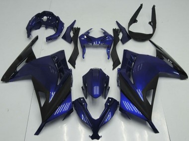 Preisgünstige Kawasaki ZX300R Motorrad Verkleidung 2013-2018 - Blau Schwarz