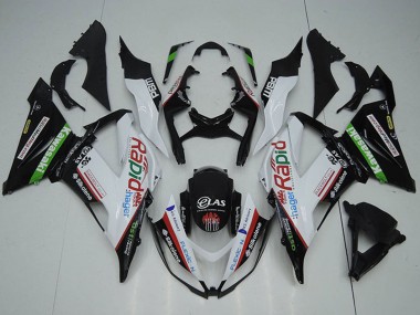 Preisgünstige Kawasaki ZX6R Motorrad Verkleidung 2013-2018 - Weiss Grun Schwarz Rot Rapid
