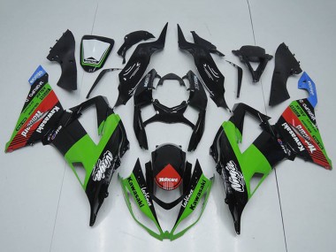 Preisgünstige Kawasaki ZX6R Motorrad Verkleidung 2013-2018 - Glanzendes Schwarz Grun Rot Blau Motocard