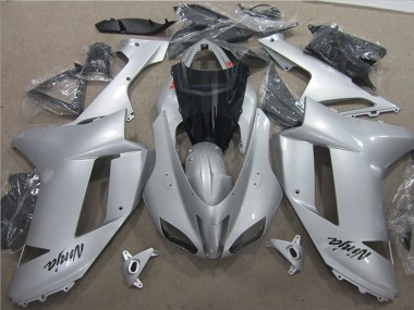 Preisgünstige Kawasaki ZX6R Motorrad Verkleidung 2007-2008 - Silber